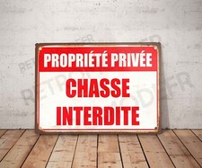 Plaque métal vintage