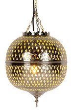 Oriental Marocaine Lampe Plafonnier Suspensions Argent Luminaire Suspendu