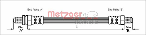 Bremsschlauch pour ford escort - bremsschlauch,