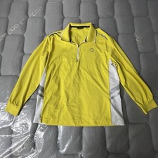 Louis Castel Performance Golf Polo Pullover Shirt Yellow Unisex Size 105 Large
