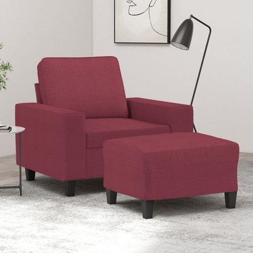 Fauteuil avec repose - -pied, gris