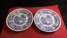 Villeroy and Boch Burgenland Blue Earthenware 21.4cm Flat Plate Set
