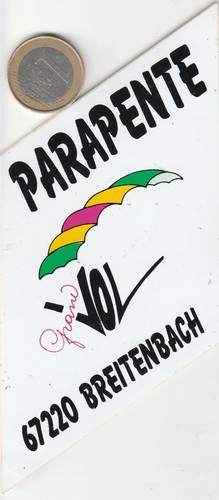 Autocollant sport parapente - sport.,