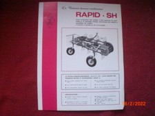 ANTIQUE ADVERTISING PROSPECTUS RATEAU FANEUR RAPID - SH SAINT HUBERT (B)