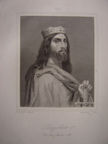 Gravure portrait dagobert - gravure,