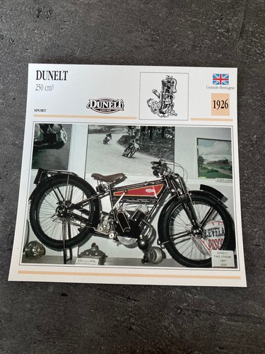 Carte fiche moto collection - carte,