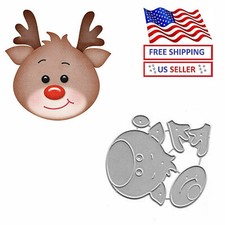 Christmas Elk Deer Metal
