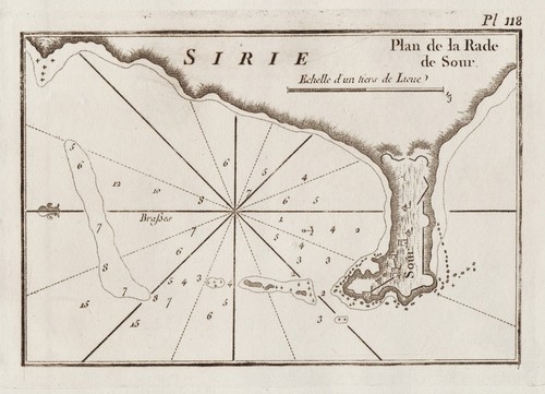 Carte des pneus tyros liban - carte,