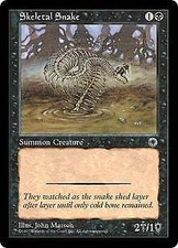 Magic MTG - Skeletal Snake - Portal - MINT/NMINT - EN