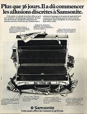 1975 SAMSONITE ADVERTISEMENT luggage suitcases