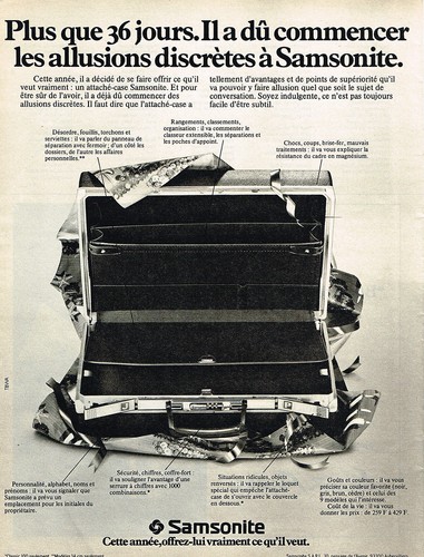 Publicite 1975 samsonite - ,