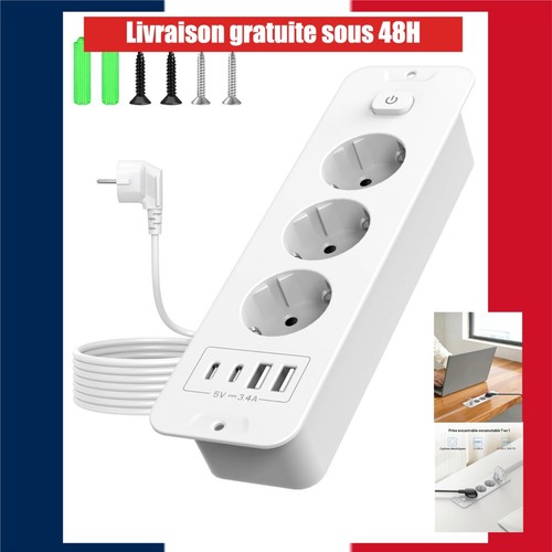 Prise encastrée usb ports - 4,
