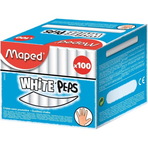 Boîte 100 craies - craies, blanches