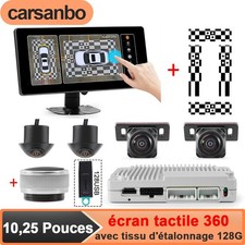 360 caméra de voiture vue panoramique système+10.25inch écran+tissu d'étalonnage