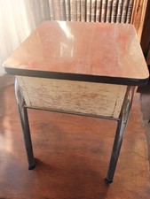 Fauteuil d’écolier ancien ouvrant vintage années 1940 marque Ancienne rétro écol