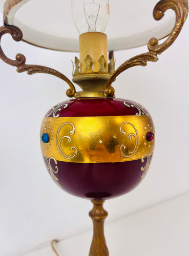 Lampe ancienne à - -,