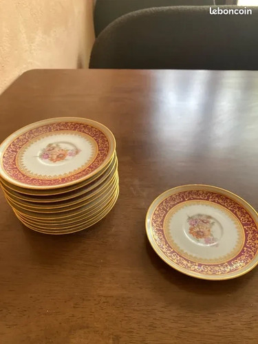 Sous tasses limoges vintage - 12,