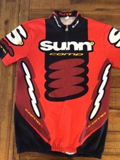 Sunn Comp Vintage Cycling Jersey Size Large Red MTB Racing Italy