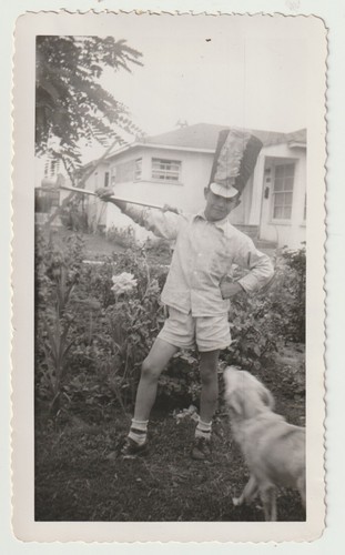 Vintage photo snapshot - vintage, boy