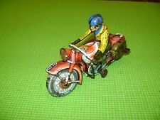 TIPPCO TCO 59 MECHANICAL MOTORCYCLE IN CANVAS-OLD TOY-CKO-SCHUCO-JML
