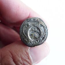 XVIIIth SILVER CROWN STAMP SEAL MARQUIS COAT OF ARMS to identify (#2)
