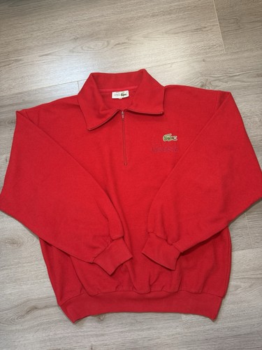 Zip vintage rouge - rouge, lacoste