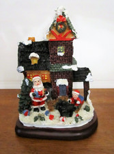 décoration noël vintage maison lumineuse père noël