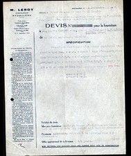 ANGOULEME (16) ELECTRICAL & MECHANICAL CONSTRUCTIONS ""ENGINES / M. LEROY"" in 1936