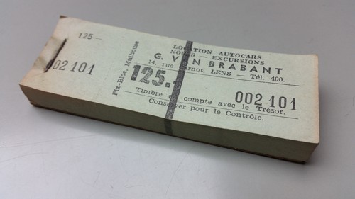 Carnet 100 tickets - bus, 125fr