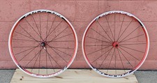 Fulcrum Racing 700c Road Bike Wheelset Clincher Shimano HG 8/9/10 Speed Red