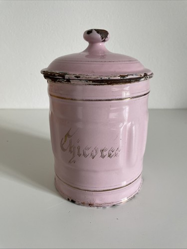 Ancien pot tôle émaillée - pot,