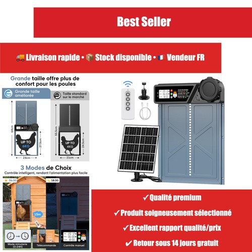 Porte automatique poulailler