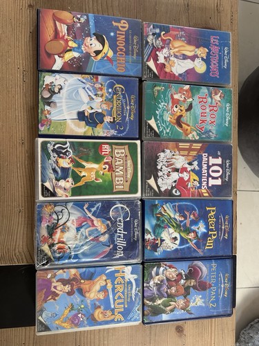 Lot k7 vhs disney - lot, 10
