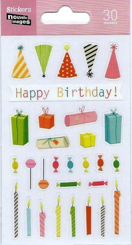 Stickers anniversaire planche - stickers,
