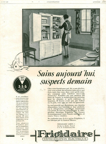 Publicité ancienne frigidaire - ancienne,