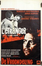  L'ETRANGER Original Poster (Affiche Belge) Lo straniero 