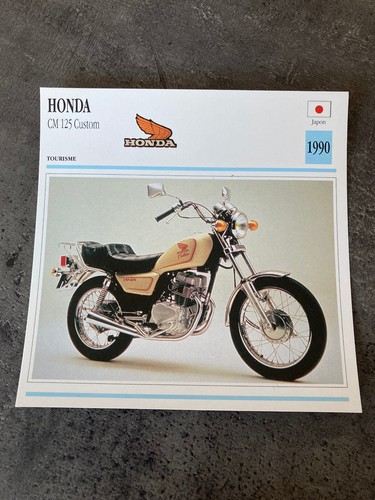 Carte fiche moto - carte, collection