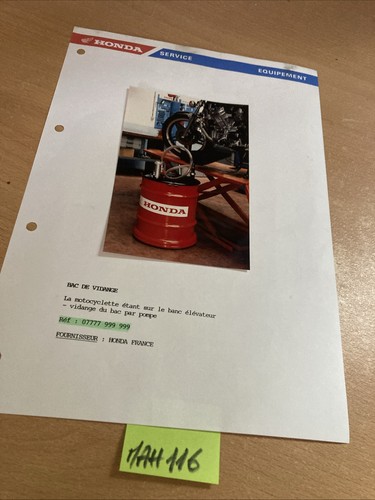 Honda service moto - , équipement