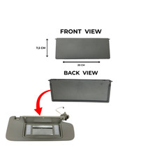 Vauxhall Opel Astra H Side Sun Visor Cover Gray  Left or Right 1437070