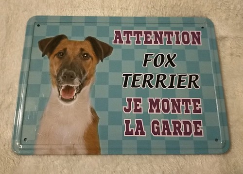 Plaque attention fox - plaque,