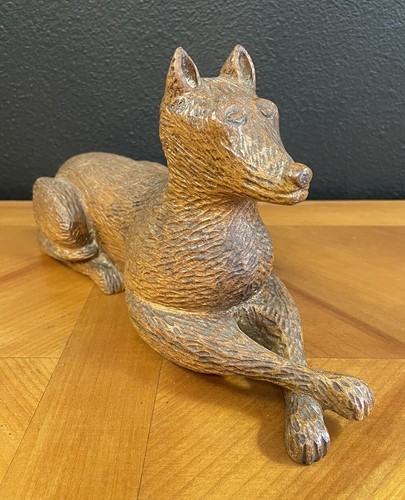 Sculpture chien art populaire - chien,