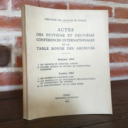 Actes des conférences - actes,