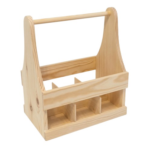 Porte bouteilles bois brut - porte-bouteilles, en