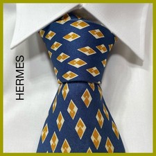 Cravate HERMES en soie motif