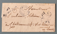 Lettre de FAY AUX LOGES / 1854