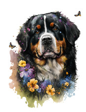 4 x 18 x 18 cm autocollants de voiture bouvier bernois autocollants de voitur...