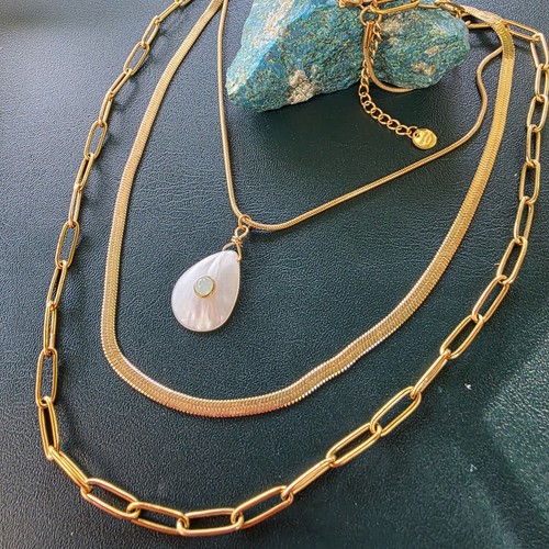 Superbe collier multirang