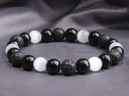 Bracelet perles pierre de - bracelet,