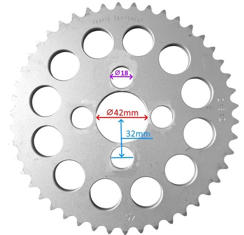 Couronne fer dents 415 ø42 - couronne, 38