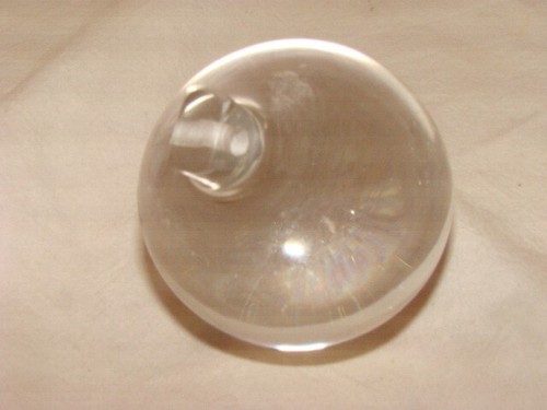 Boule cristal lisse - lisse, tenon